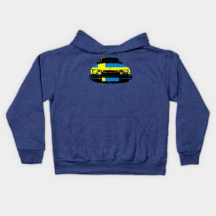 Saab 900 Turbo 1980s classic car monoblock flag Kids Hoodie